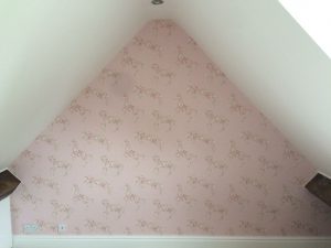 New wallpaper in bedroom