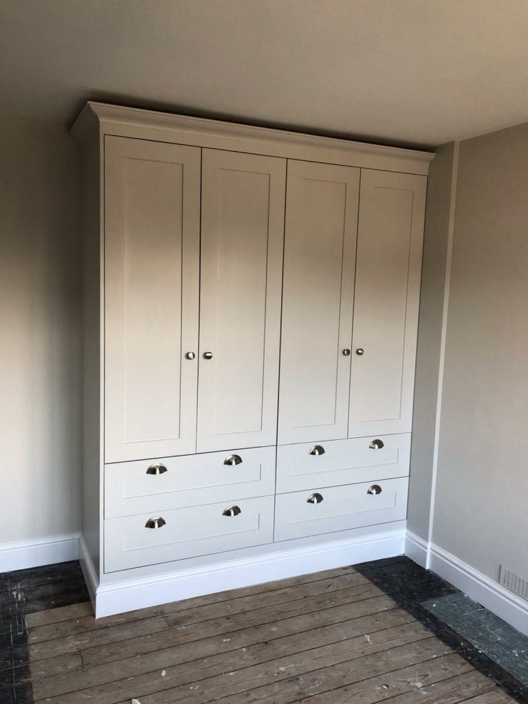 Wardrobe after decorating makeover 