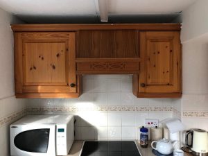 Kitchen cupboards projects before being redecorated